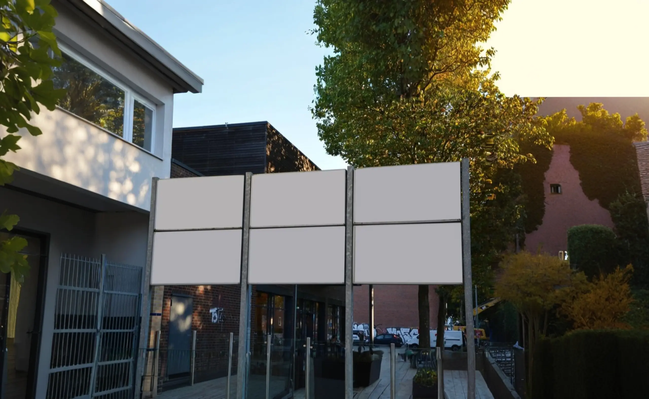 Windschutz und Sichtschutz